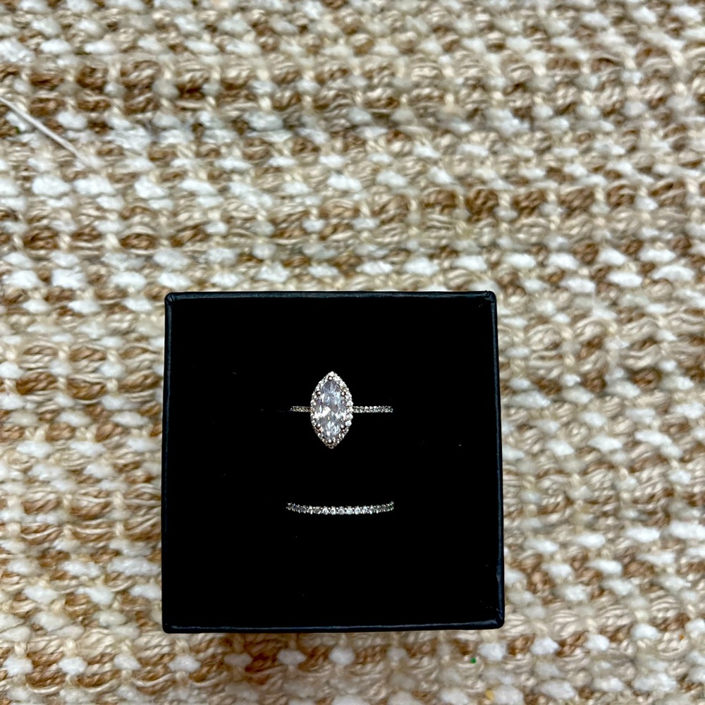 CZ ring and band